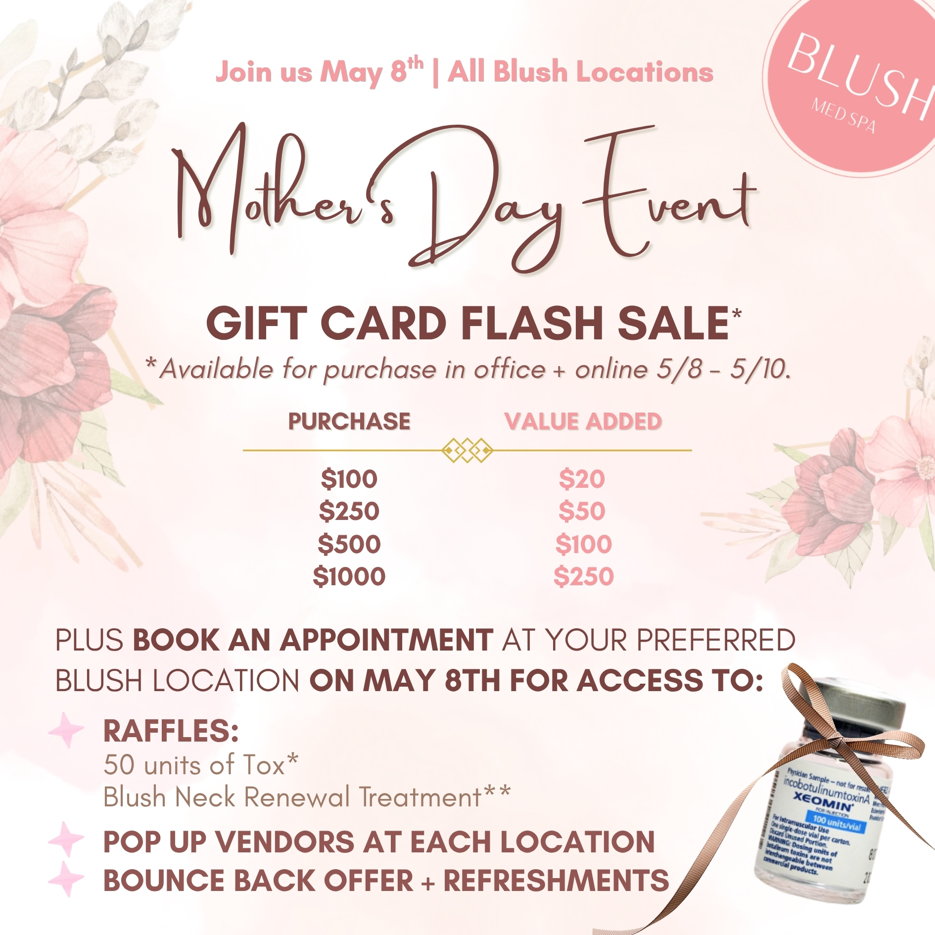 Blush Mother's Day Gift Card Flash Sale